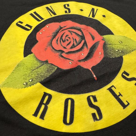Guns N Roses Womens Top Graphic Band Tee Short Sleeve Black Size Medium KQ - Picture 3 of 4